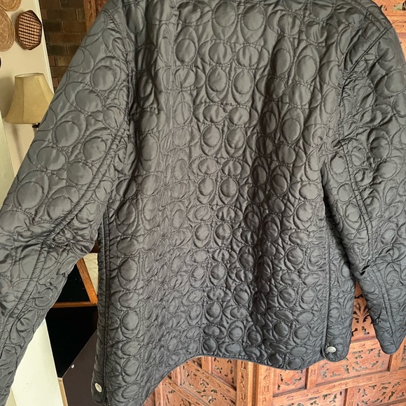 COACH Women’s Quilted Signature Logo Jacket Size L - Picture 2 of 9